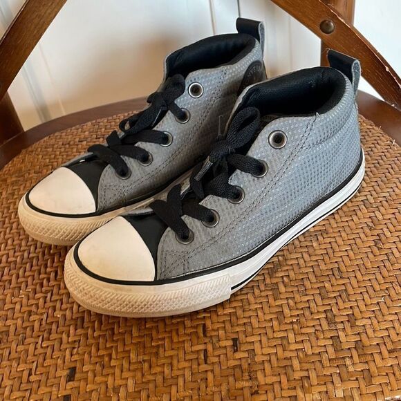 Converse all star boys sneakers grey size 1 - Picture 4 of 8